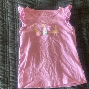 Kids Pink Ruffle Sleeve Top